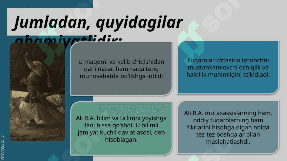 Ali r.a. ning  boshqaruvdagi faoliyati 4
