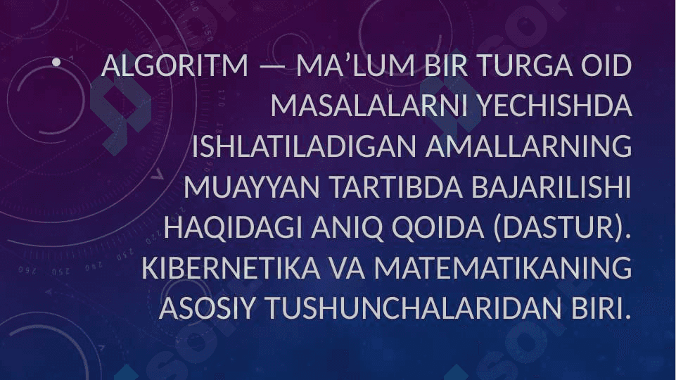 Algoritm.Algoritm turlari. Algoritni tuzish 2