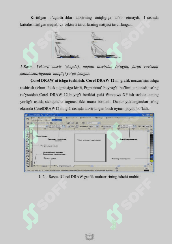 Corel Draw dasturida bilan ishlash, qo’shimcha imkoniyatlarini amaliy darslarda qo’llash 5