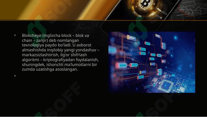 Blokcheyn texnalogiyasi va uning asosiy kompanentalari 4