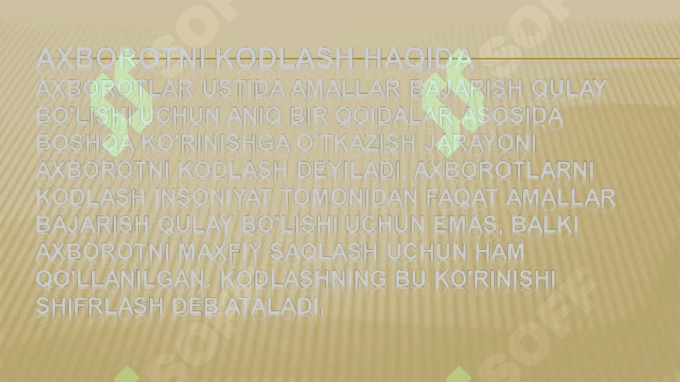 Axborotlarni kodlash usullari 3
