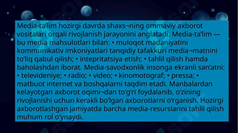 Bugungi kunda mediata'limning dolzarbligi 3