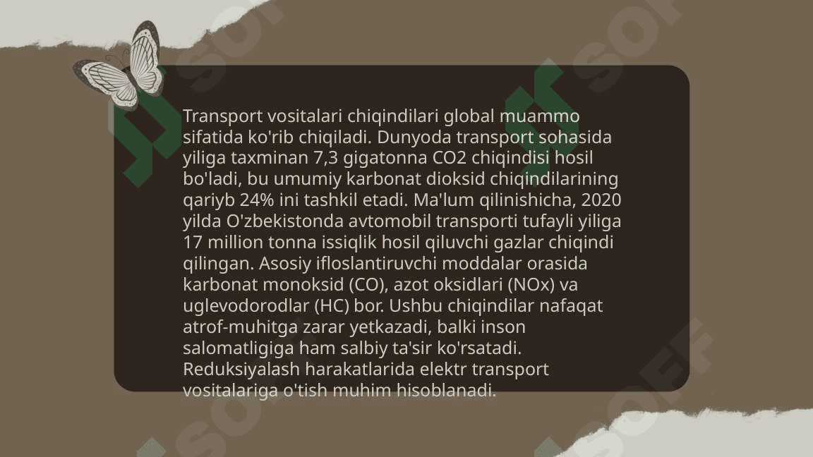 Iqlim oʻzgarishishini keltirib chiqaruvchi manbalar va omillar 5