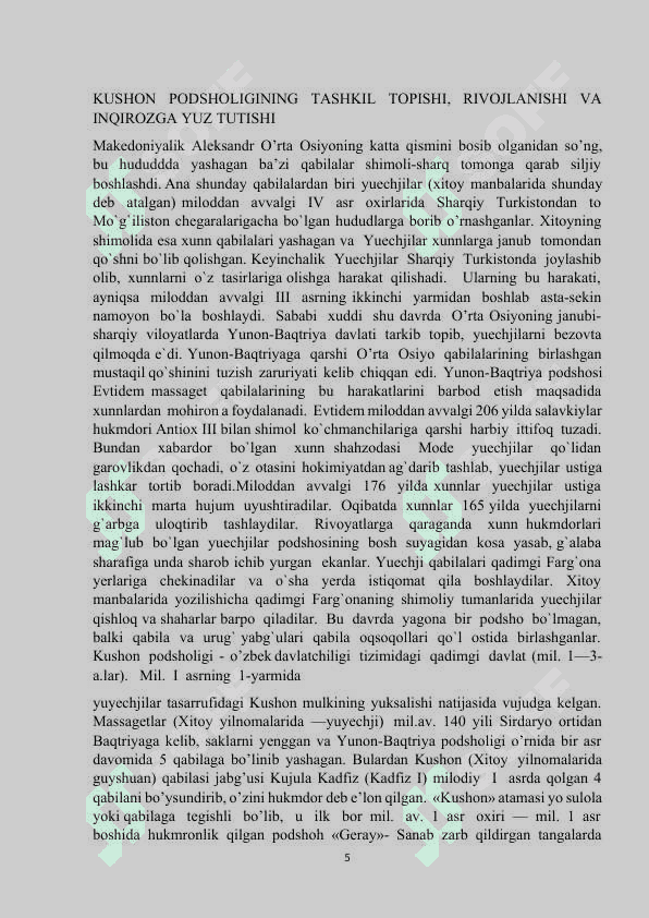 Kushonlar podsholigi davrida boshqaruv 5