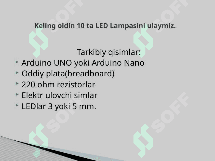 Shahar chiroqlarini sensorlar yordamida avtomatlashtirish 6