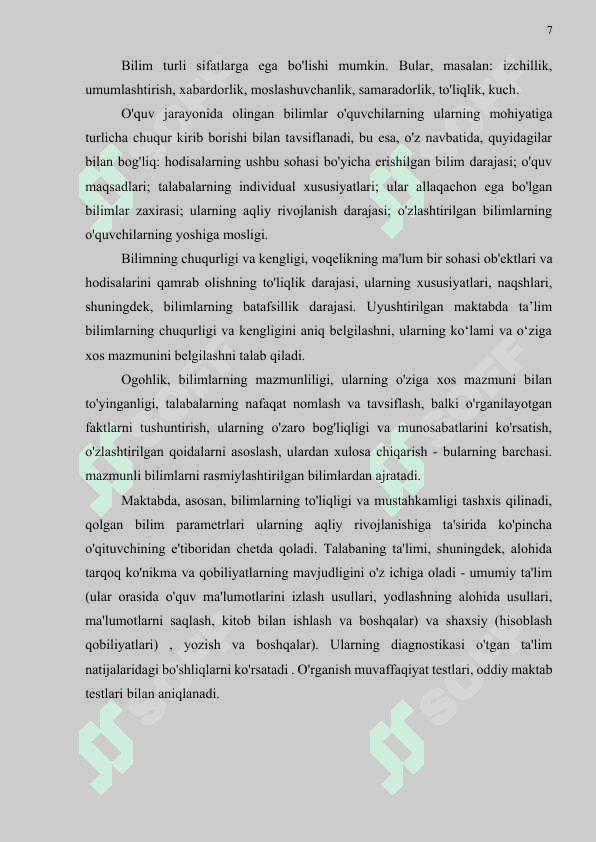 Boshlang'ich sinflarda matematikadan nazorat ishlarini tashkil etish metodikasi (2-sinf misolida) 6