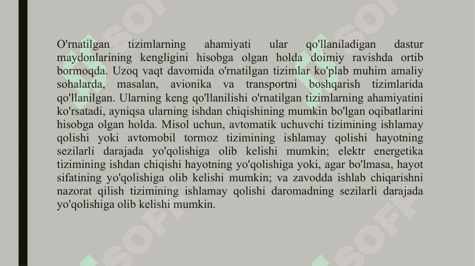 O’rnatilgan tizimlarning asosiy afzalliklari va kamchiliklari 3