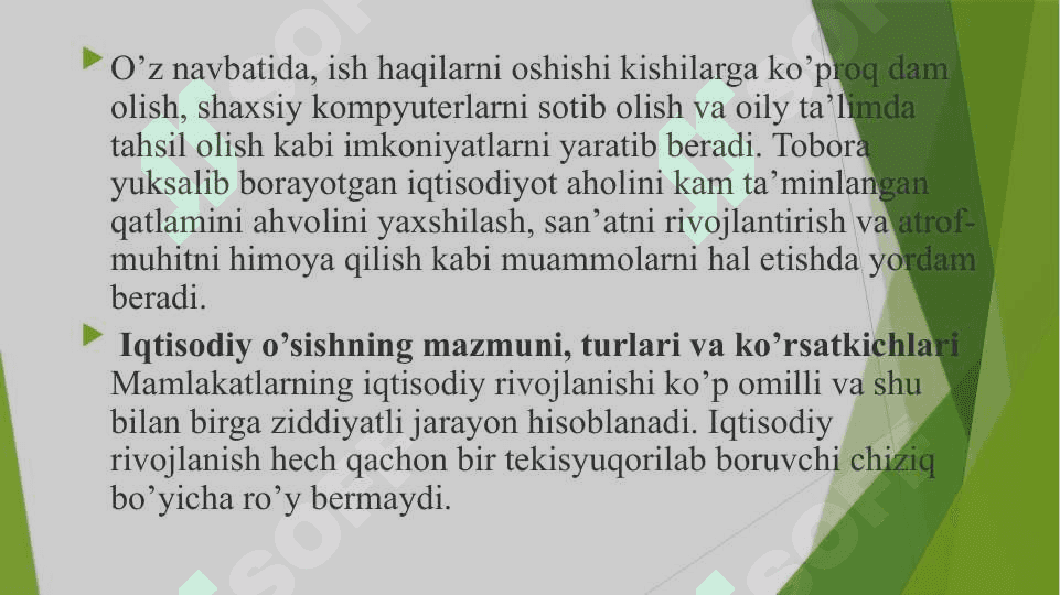 Iqtisodiy o’sish va milliy boylik 4