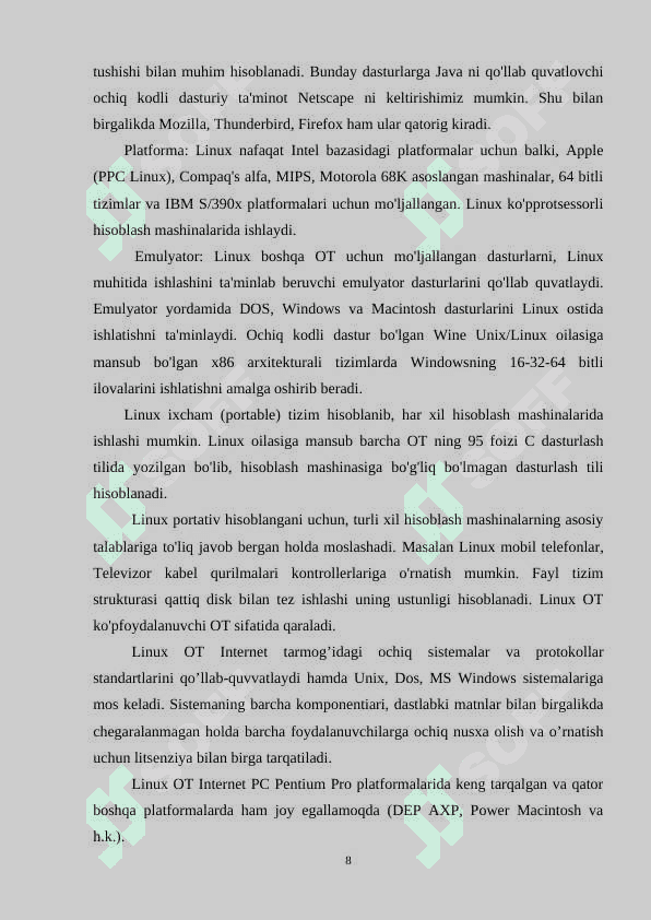 Linux operatsion tizimida lokal tarmoq kompyuterlarini boshqarish. 8