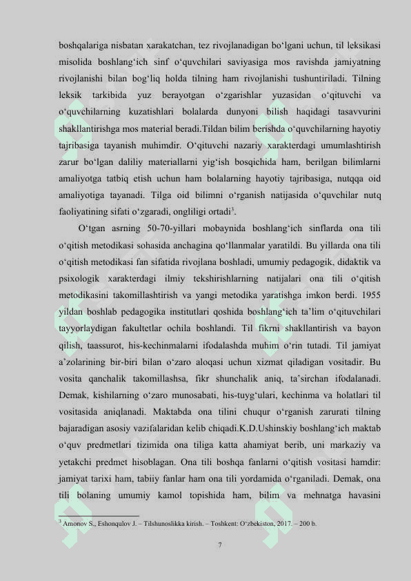 BOSHLANG‘ICH SINFLARDA “SO‘Z TARKIBI” MAVZUSINI O‘RGATISH METODIKASI 6