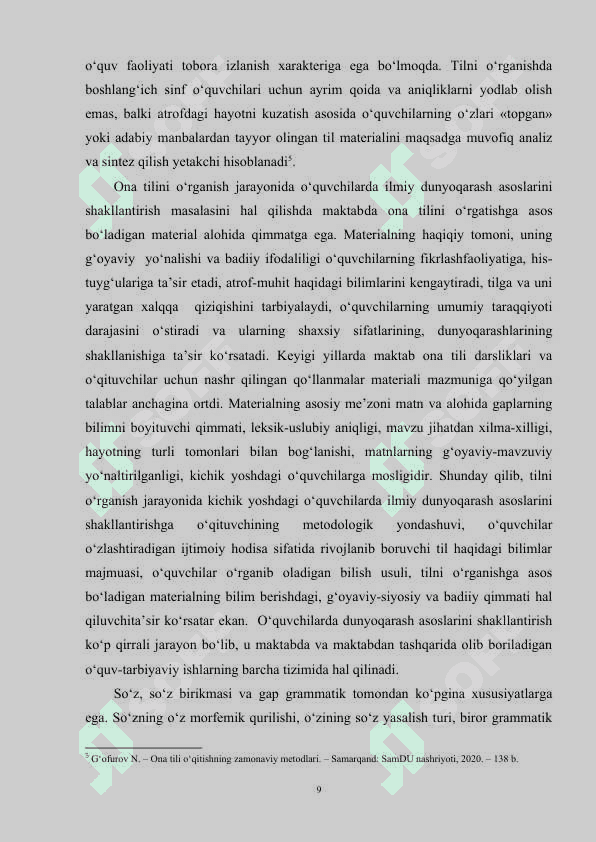 BOSHLANG‘ICH SINFLARDA “SO‘Z TARKIBI” MAVZUSINI O‘RGATISH METODIKASI 8