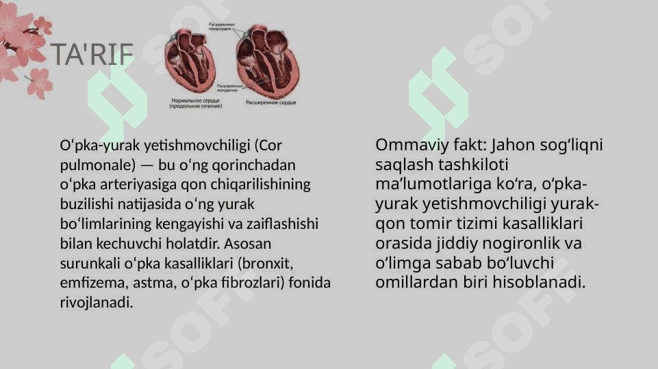 O'pka yurak yetishmovchiligi 2