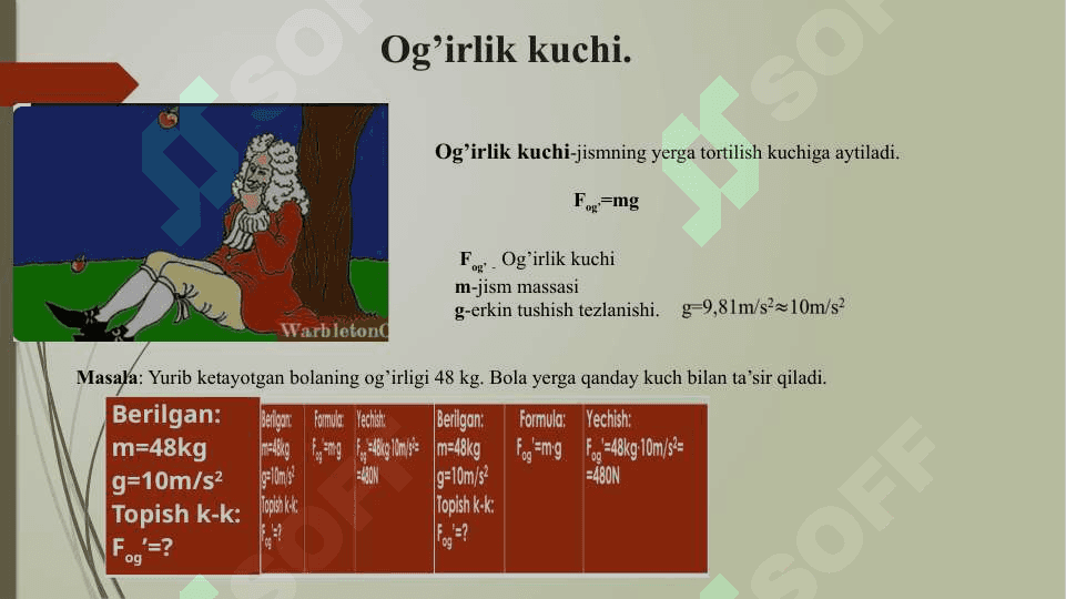 Ilgarilanma harakat kinematikasi va dinamikasi 7