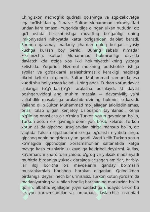 Anushteginiylar haqida ma'lumot 7