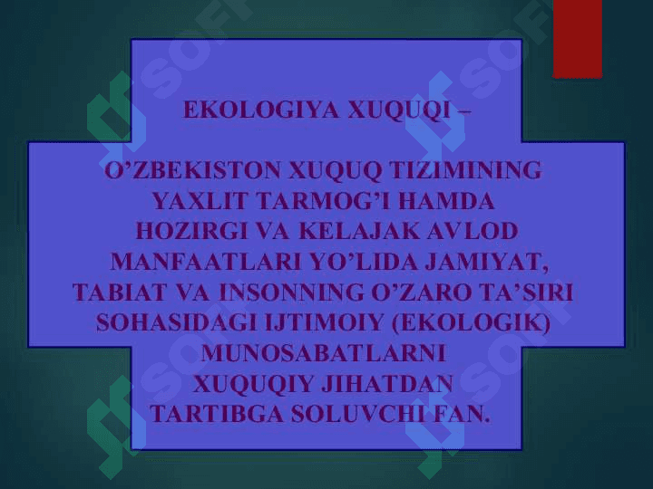 Ekologiya huquqi asoslari 4