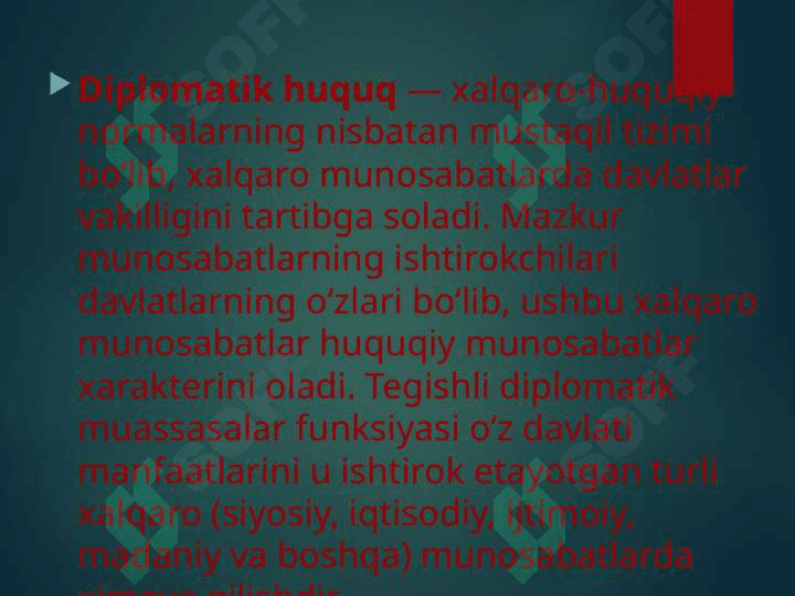 Diplomatiya va konsullik  huquqi 3