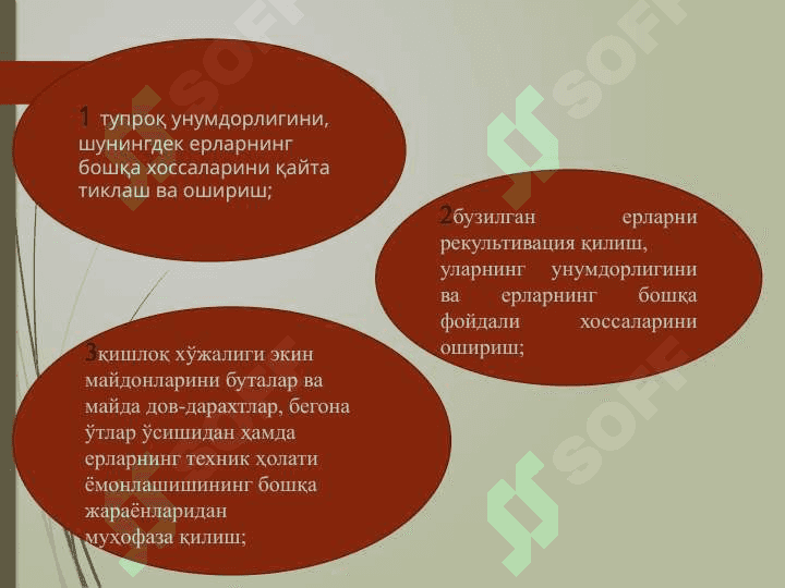 ЕРДАН ФОЙДАЛАНИШ ВА МУҲОФАЗА ҚИЛИШ  УСТИДАН ДАВЛАТ НАЗОРАТИ 4