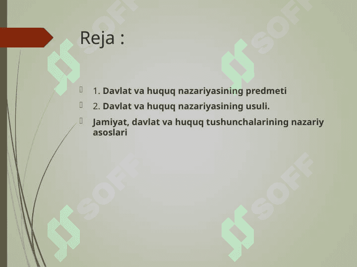 Davlat va huquq nazariyasining asoslari 2