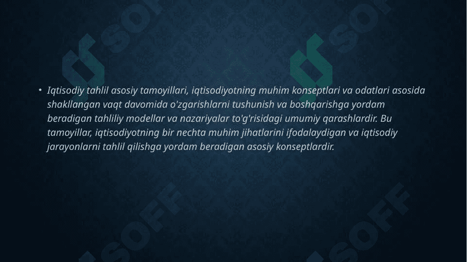 Iqtisodiy tahlilning asosiy tamoyillari 3
