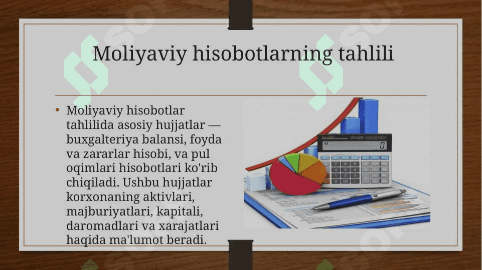 Moliyaviy va boshqaruv tahlili 4
