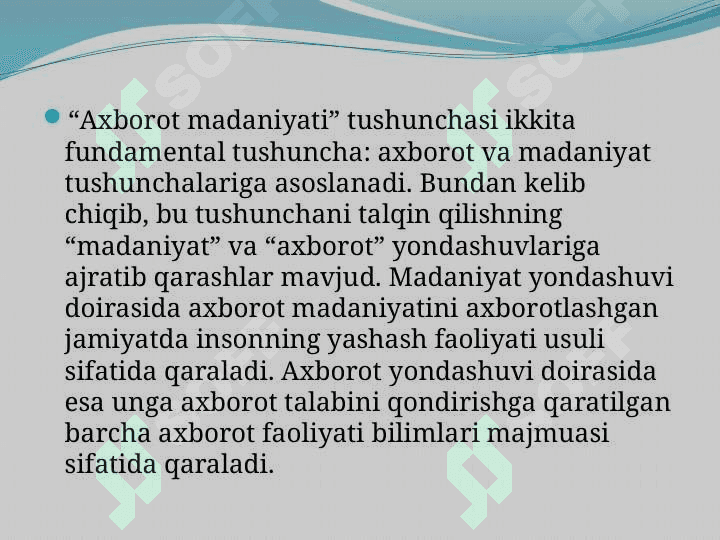 Axboriy  madaniyatni shakllantirish va rivojlantirish shart-sharoitlari va vositalari 4