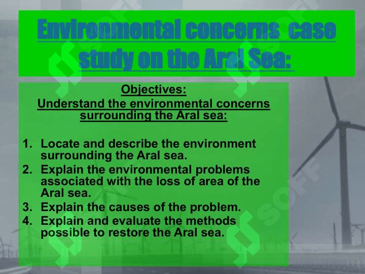 The Aral Sea Problem 2