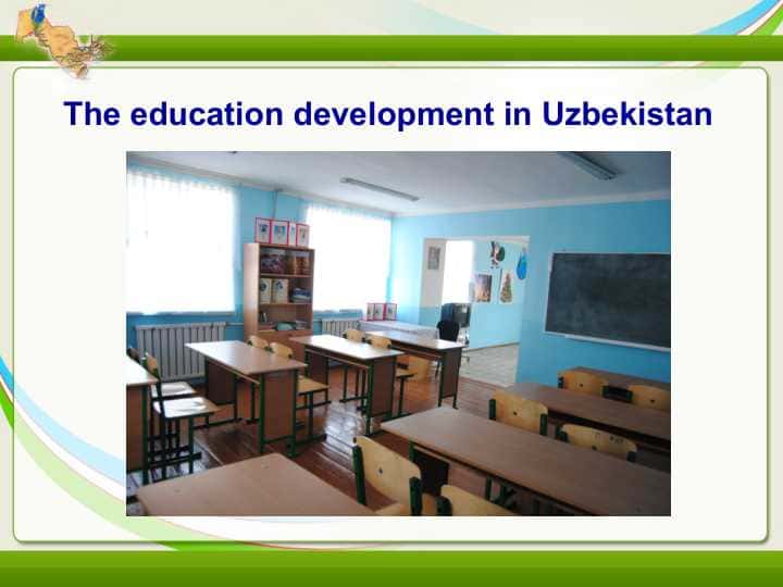The education development in Uzbekistan