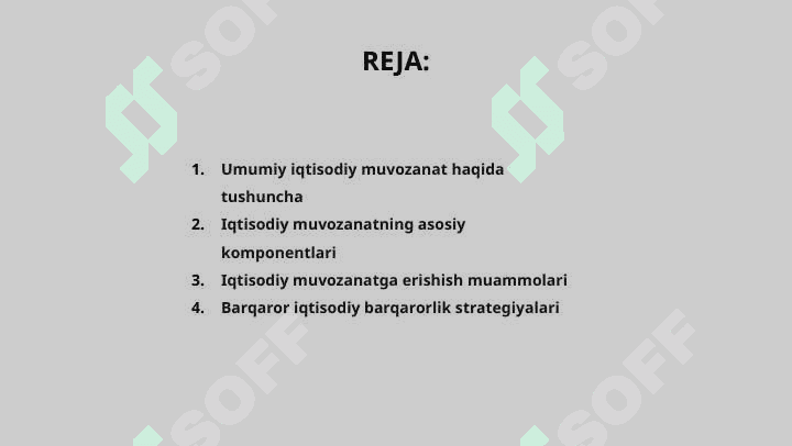 Umumiqtisodiy muvozanat va unga erishish yo’llari 2