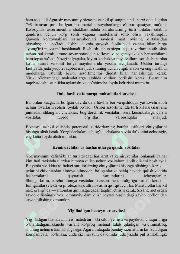Biznes g‘oyalarni shakllantirish 4