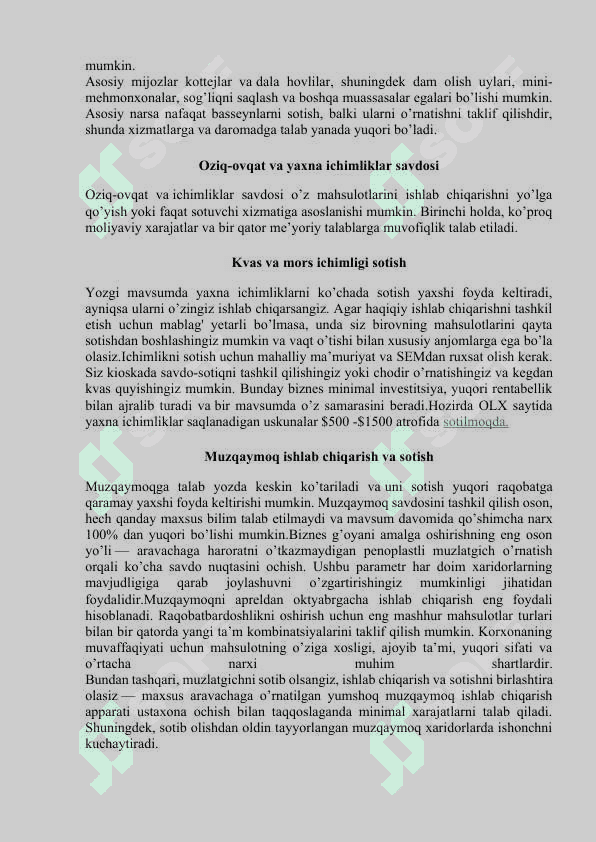 Biznes g‘oyalarni shakllantirish 5