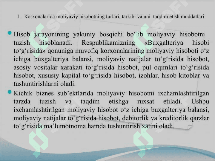 Мoliyaviy hisobot 3