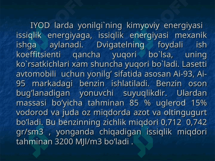 Lasetti avtomobilida qo’llaniladigan eksplutatsion materiallar 3