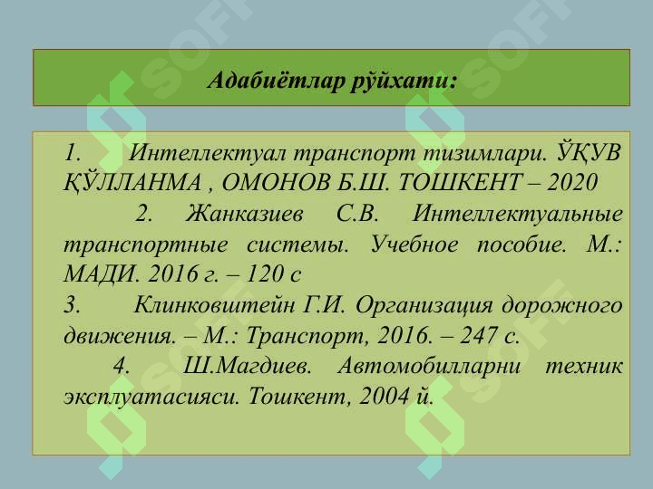 Yo‘lovchi transportida telematik tizimlar 2