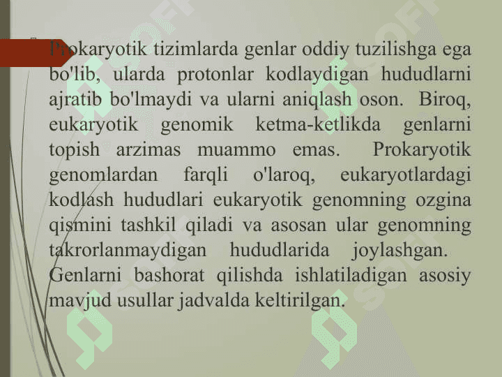 Oqsillarni strukturasi va xususiyatlarini in silico sharoitida o’rganish 7