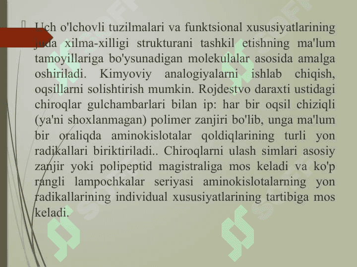 Oqsillarni strukturasi va xususiyatlarini in silico sharoitida o’rganish 8