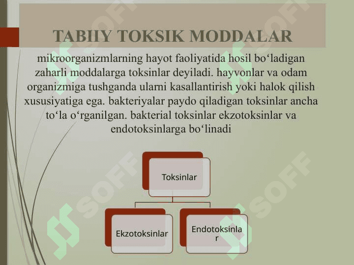 Tabiiy toksikantlar va ifloslantiruvchi moddalar 3