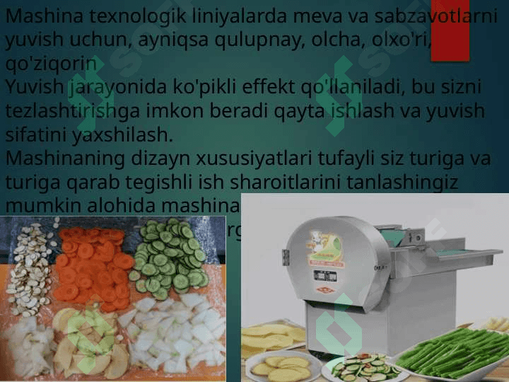 Meva va sabzavotlardan pyure ishlab chiqarish biotexnologiyasi 5