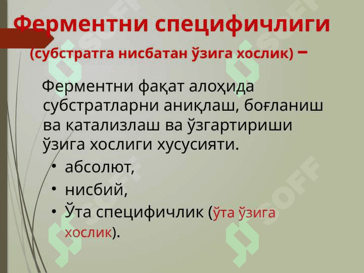 Ферментлар классификациясиФерментлар классификацияси 8