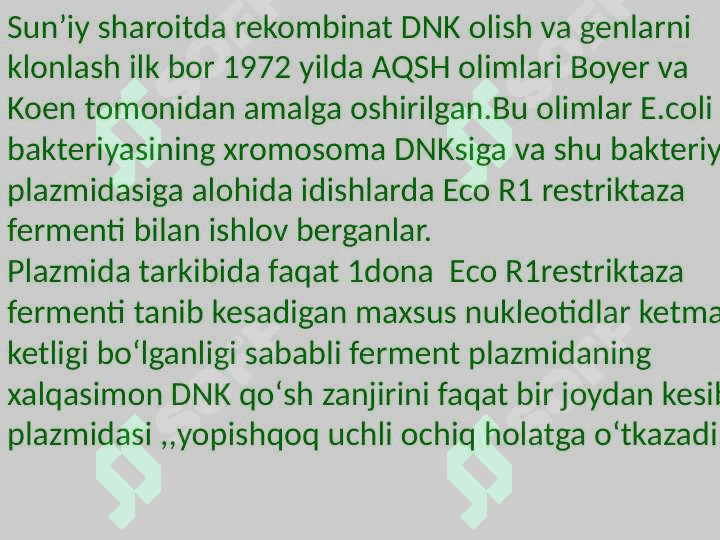 Rekombinat DNK olish usullari 3