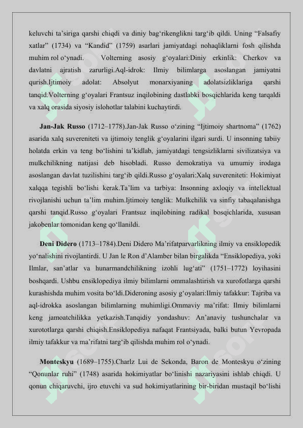 XVIII asr frantsuz ma’rifatparvarlari 25 3