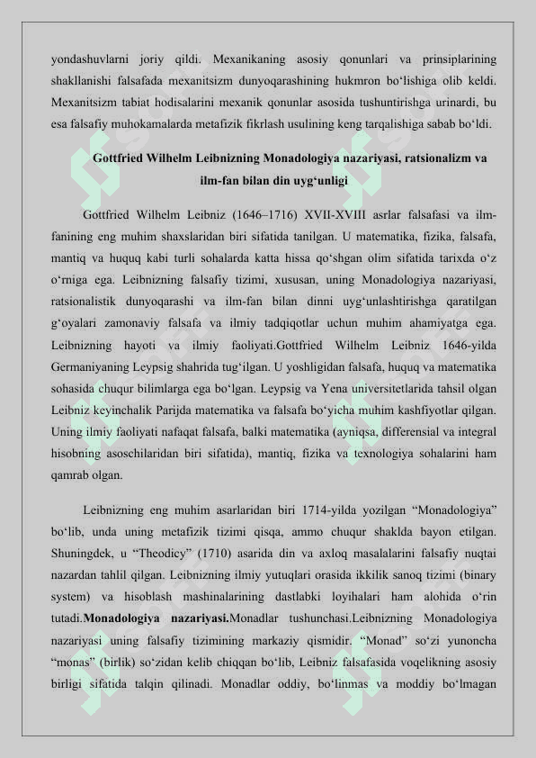 XVII-XVIII asr nemis falsafasi 25 3