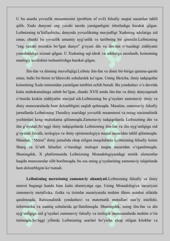 XVII-XVIII asr nemis falsafasi 25 6