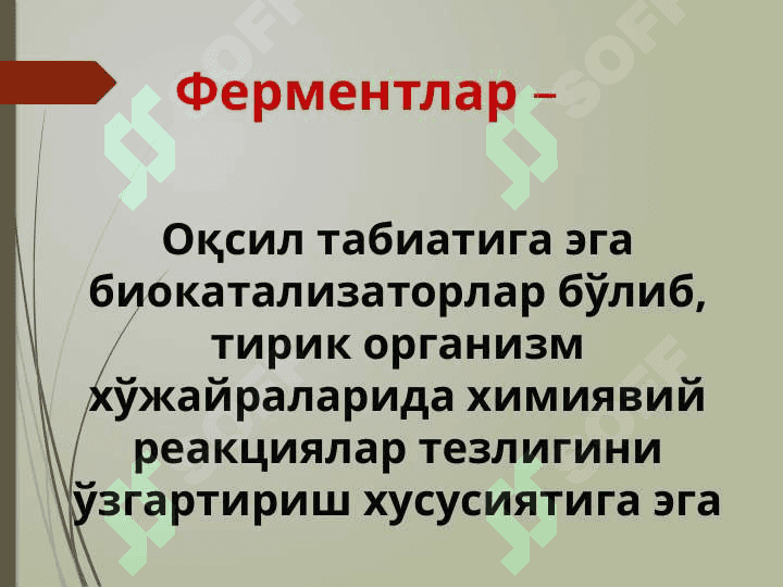 ФЕРМЕНТЛАР 2