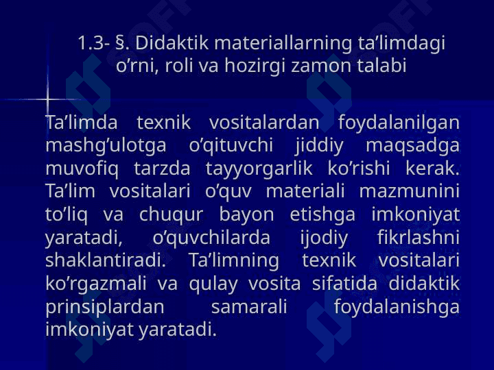 Kinematika asoslari” 7