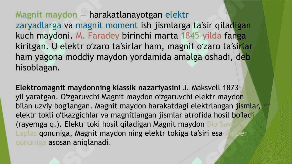 Magnit maydon va uning zaryadli zarrachalarga ta’siri 2