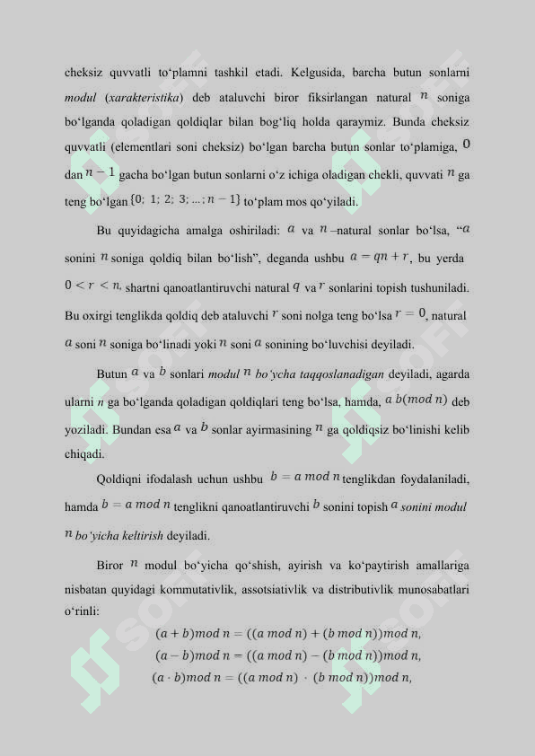 Kriptografiyaning matematik asoslari 3