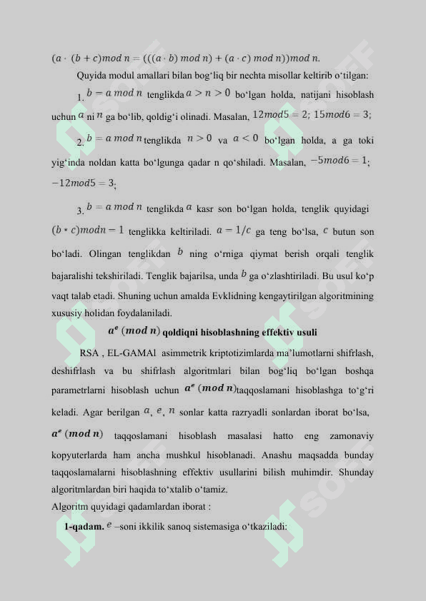 Kriptografiyaning matematik asoslari 4
