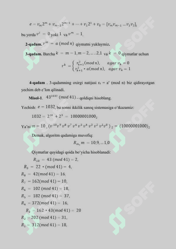 Kriptografiyaning matematik asoslari 5