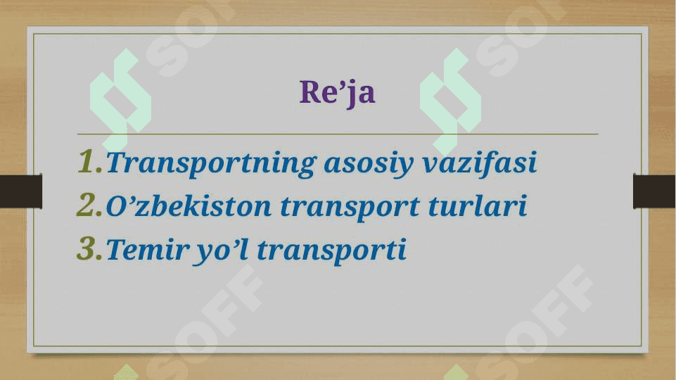 Transport tarmoqlarining joylanish omillari 2
