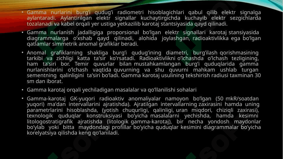 Gamma neytron karotaji 7